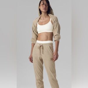 Alo - Muse Matching Set
Gravel Heather Ribbed Women's Sweatpants Set